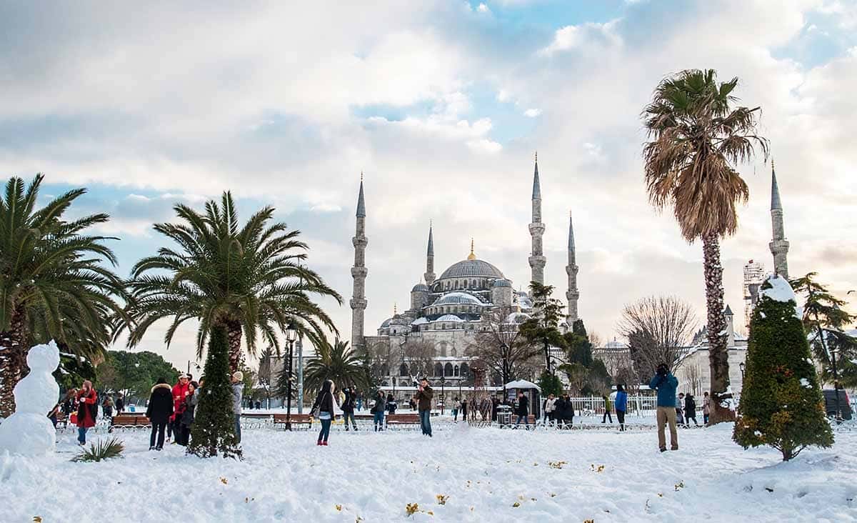 آب و هوای شهر استانبول در زمستان